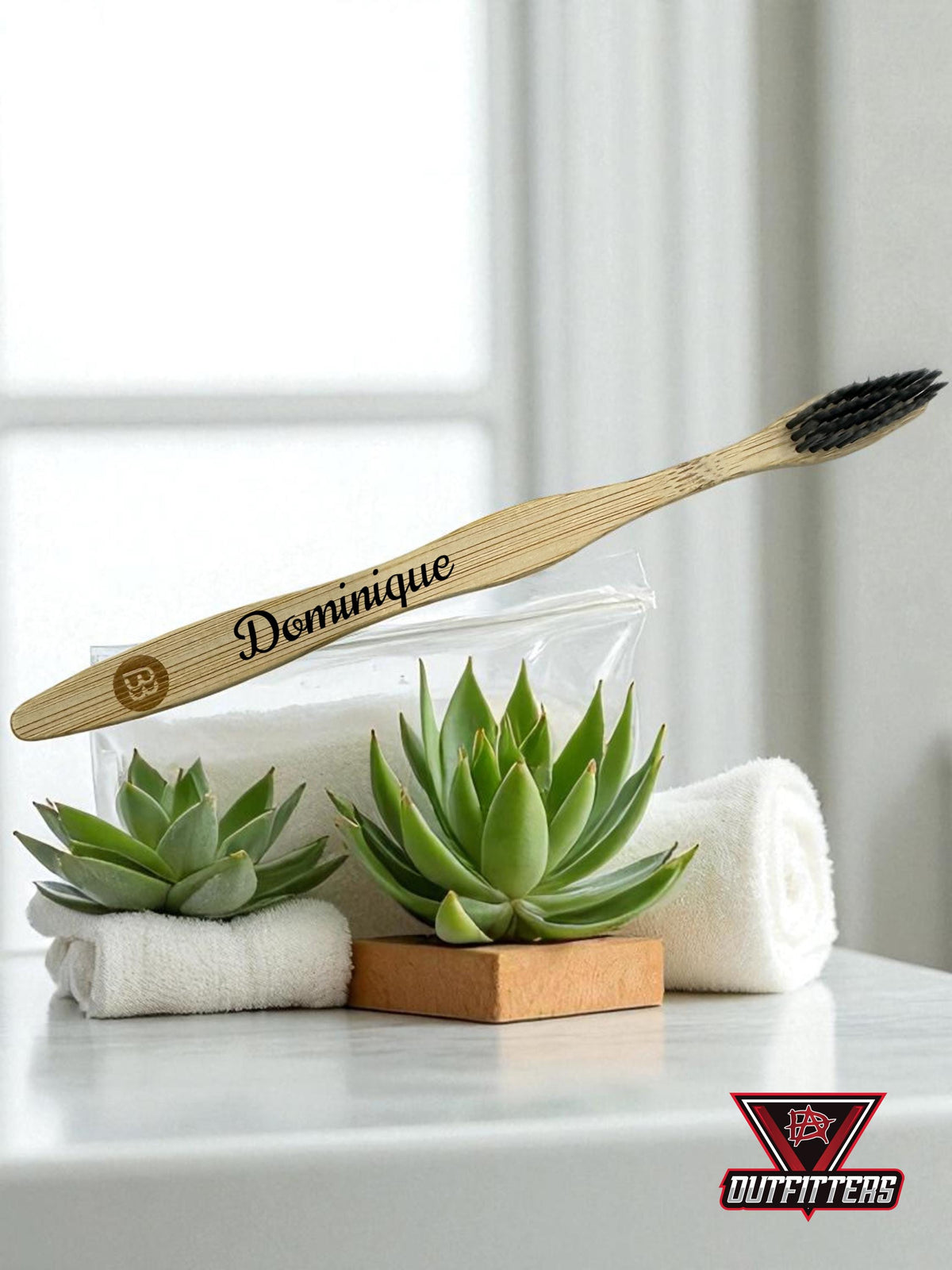 Personalized Bamboo Toothbrush: Custom Engraved Eco-Friendly Gift