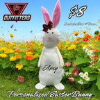 Personalized Plush Easter Bunny: Custom Stuffed Animal with Bow