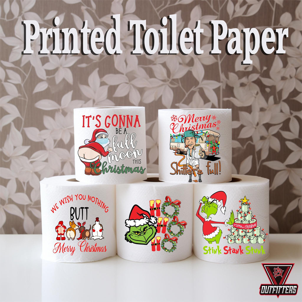 Funny Christmas Toilet Paper: Holiday Gag Gift, White Elephant Stocking Stuffer