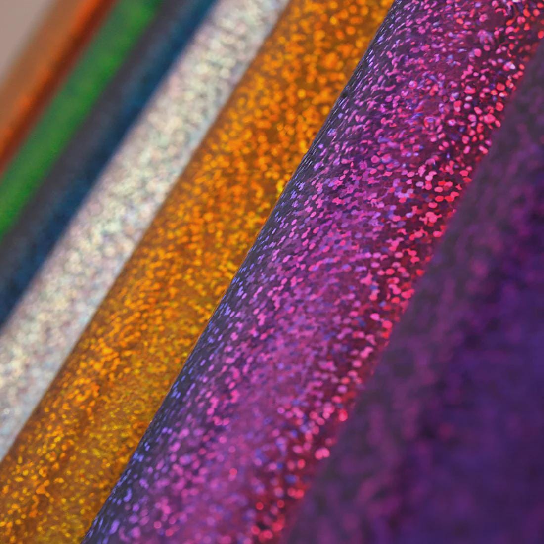 Decorative Sparkle HTV | Holographic Heat Transfer Vinyl | 19.5″ × 1 Yard Roll