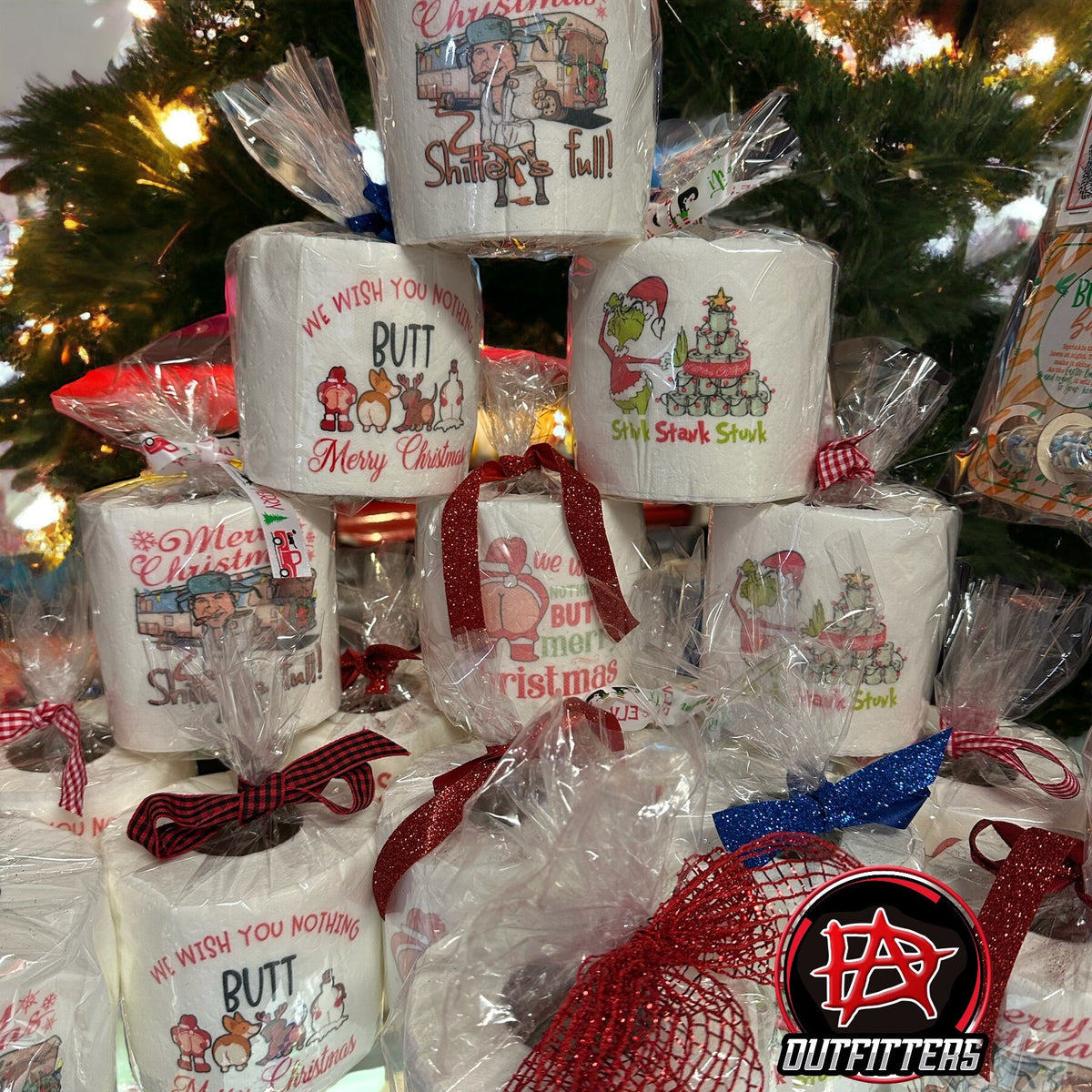 Funny Christmas Toilet Paper: Holiday Gag Gift, White Elephant Stocking Stuffer
