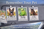 Personalized Dog Memorial Car Visor Clip, Pet Loss Sympathy Gift, Custom Dog Photo Car Accessory, Pet Remembrance Gift, Dog  Keepsake