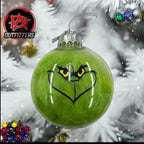 Handcrafted Grinchy Ornaments, Christmas Ornaments, Christmas decor