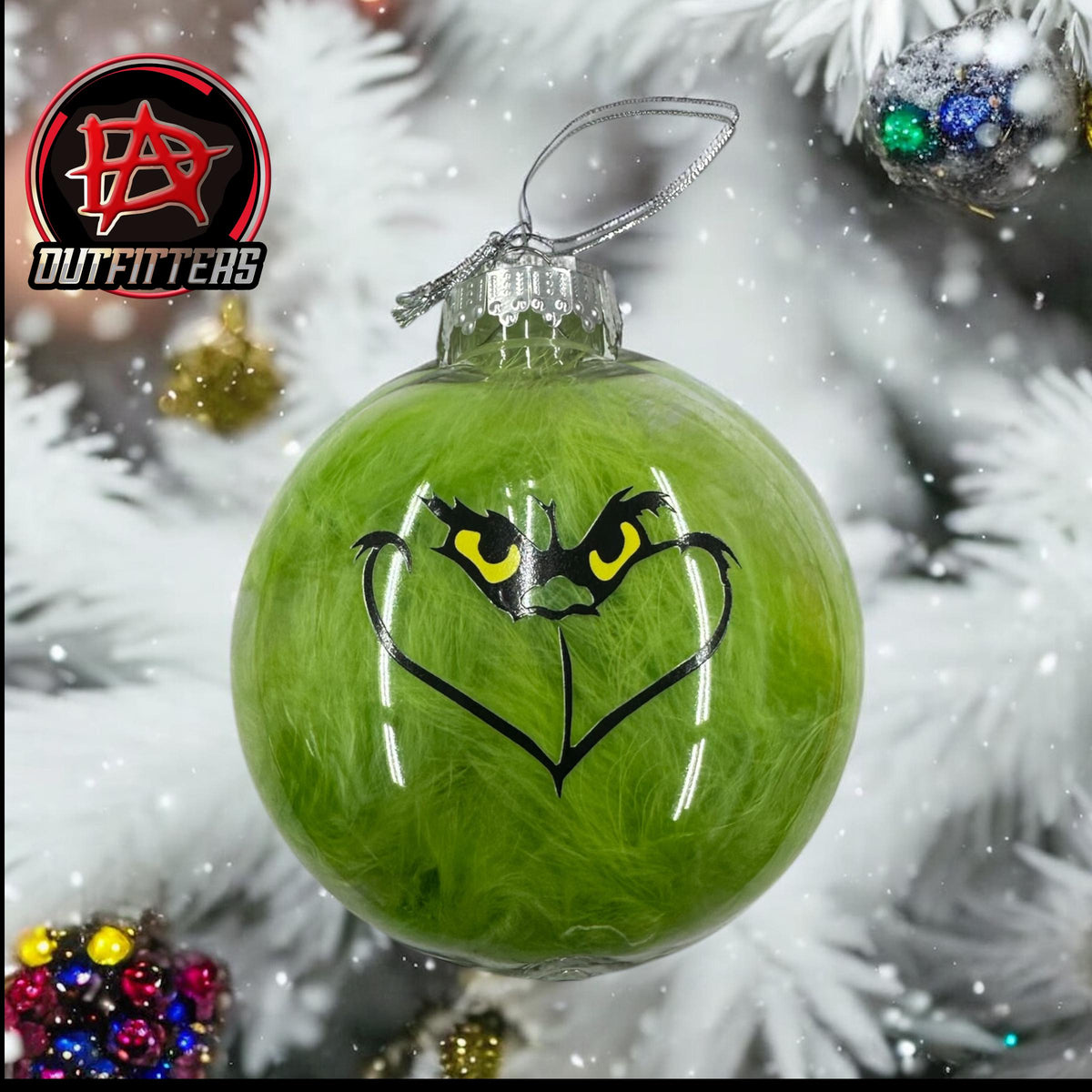 Handcrafted Grinchy Ornaments, Christmas Ornaments, Christmas decor