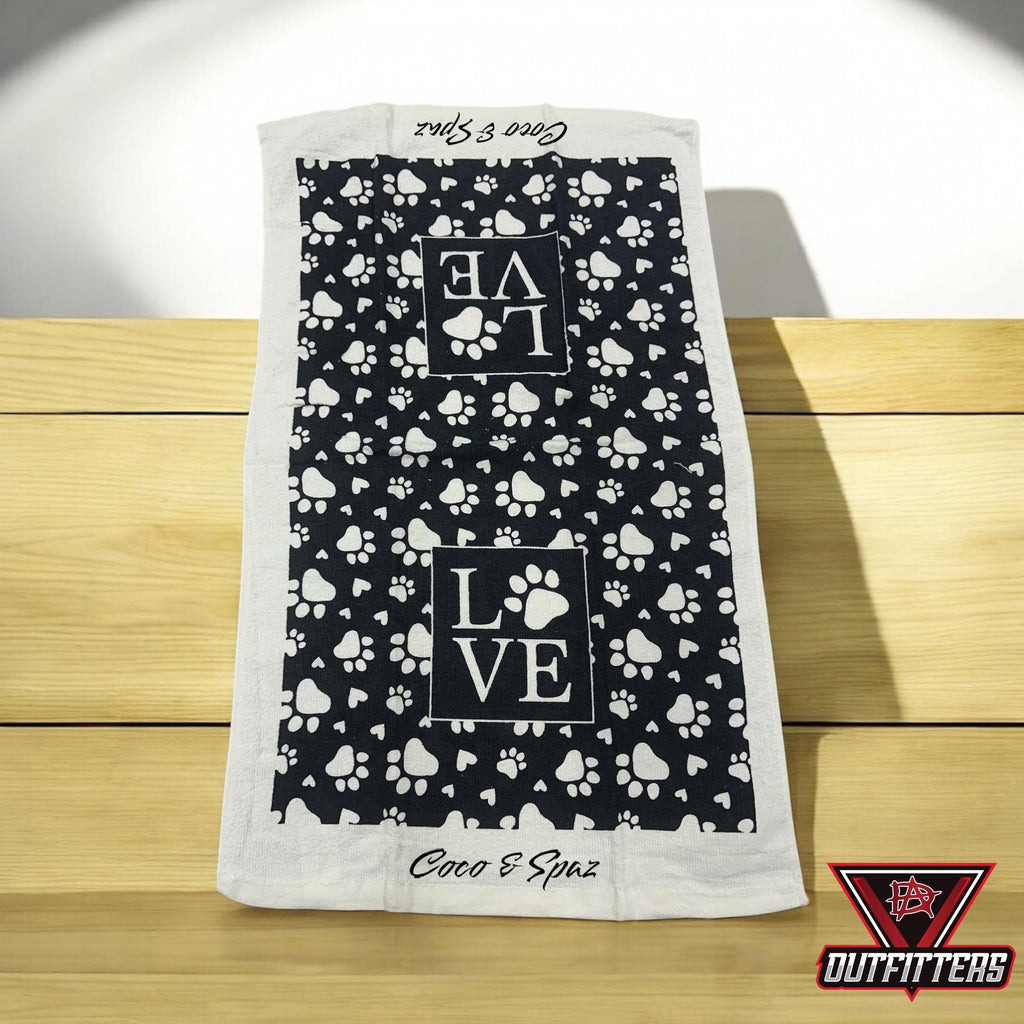 Personalized Pet Kitchen Towel: Custom Dog & Cat Name