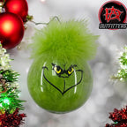 Handcrafted Grinchy Ornaments, Christmas Ornaments, Christmas decor
