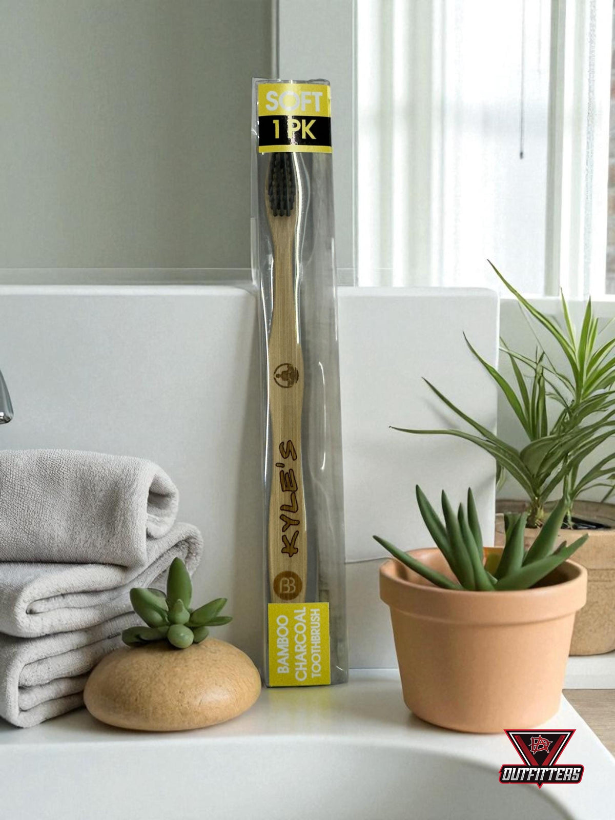 Personalized Bamboo Toothbrush: Custom Engraved Eco-Friendly Gift