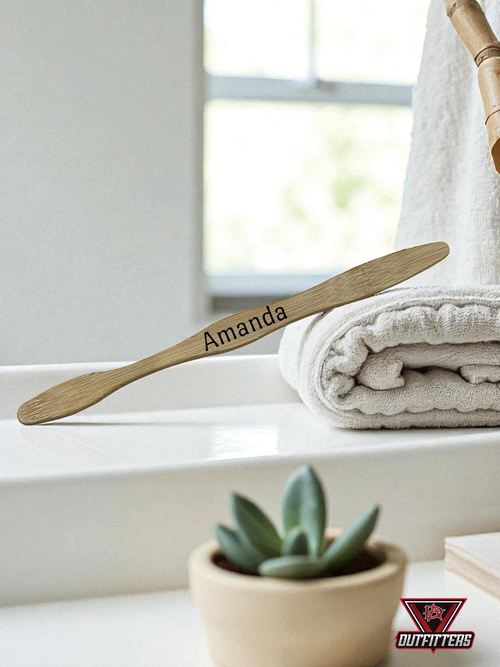 Personalized Bamboo Toothbrush: Custom Engraved Eco-Friendly Gift