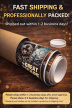 Custom Pet Movie Poster Print – Personalized Dog or Cat Hollywood Style Poster – Funny Pet Wall Art – Custom Pet Gift – 24x36 Poster