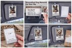 Personalized Dog Memorial Car Visor Clip, Pet Loss Sympathy Gift, Custom Dog Photo Car Accessory, Pet Remembrance Gift, Dog  Keepsake