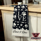 Personalized Pet Kitchen Towel: Custom Dog & Cat Name