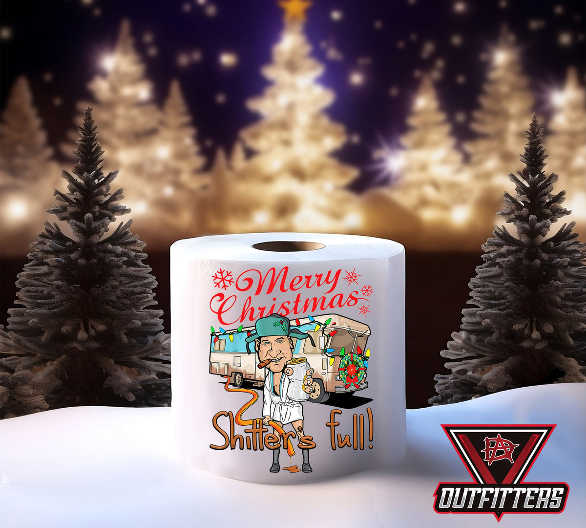 Funny Christmas Toilet Paper: Holiday Gag Gift, White Elephant Stocking Stuffer