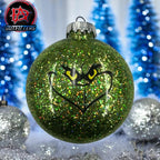 Handcrafted Grinchy Ornaments, Christmas Ornaments, Christmas decor