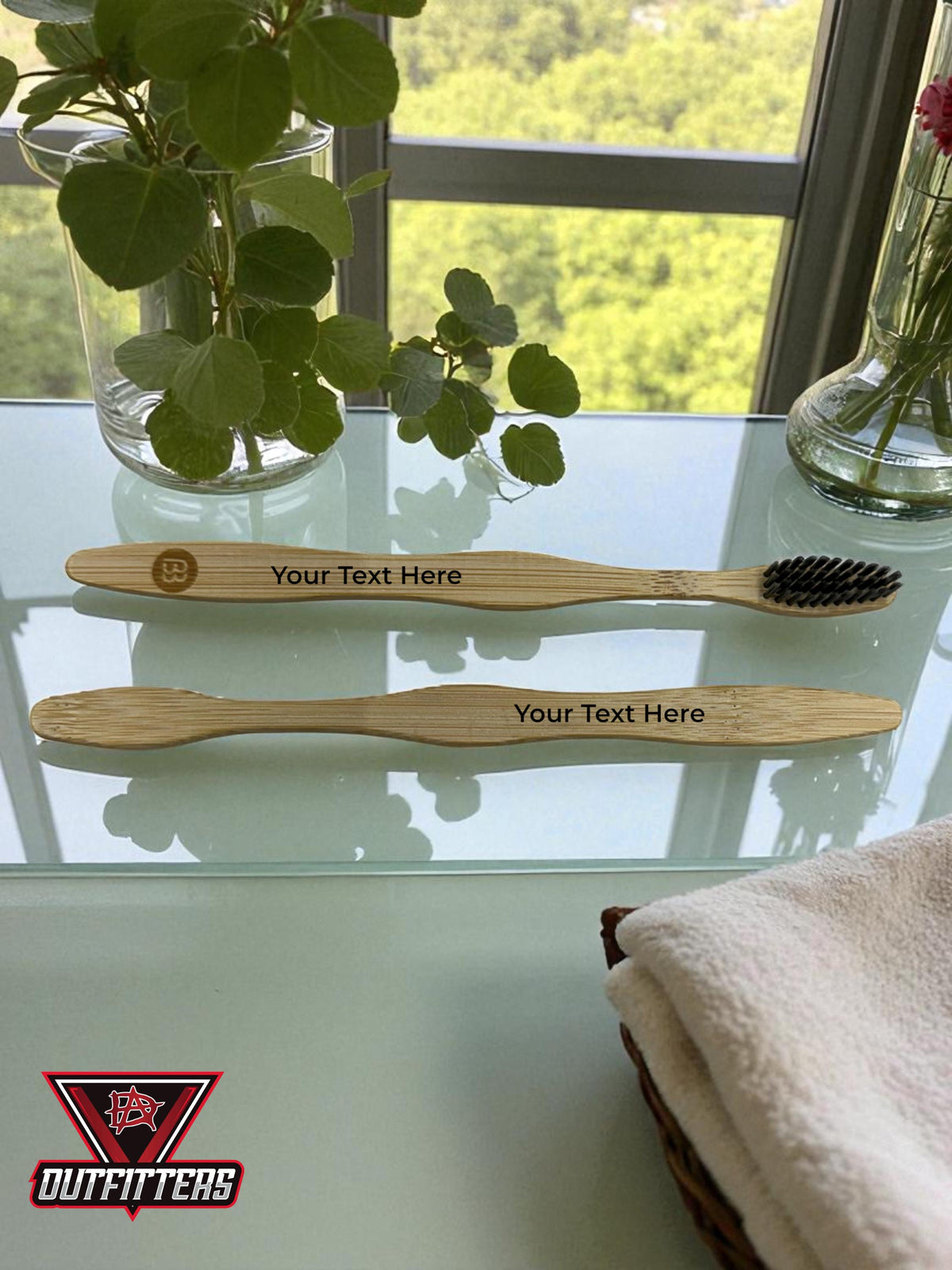 Personalized Bamboo Toothbrush: Custom Engraved Eco-Friendly Gift