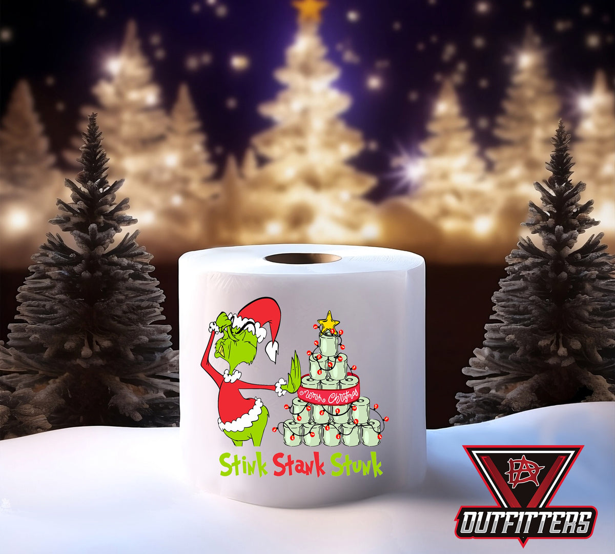 Funny Christmas Toilet Paper: Holiday Gag Gift, White Elephant Stocking Stuffer