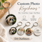 Custom Photo Keepsake Charm | Personalized Pet Tag Keychain | Luggage Tag Purse Accent | Backpack Charm | Upload Your Own Photo Gift